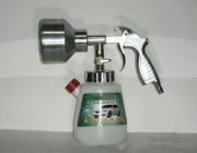 Rotating wind foam washing gun 