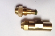 Hollow cone fine oil/water siphon atomizing nozzle 