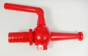  20mm plastic fire hose reel nozzle with shut off valve