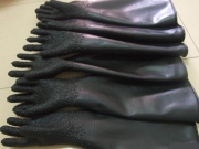 industrial plane Sandblasting gloves/ industrial Sandblasting gloves with particles